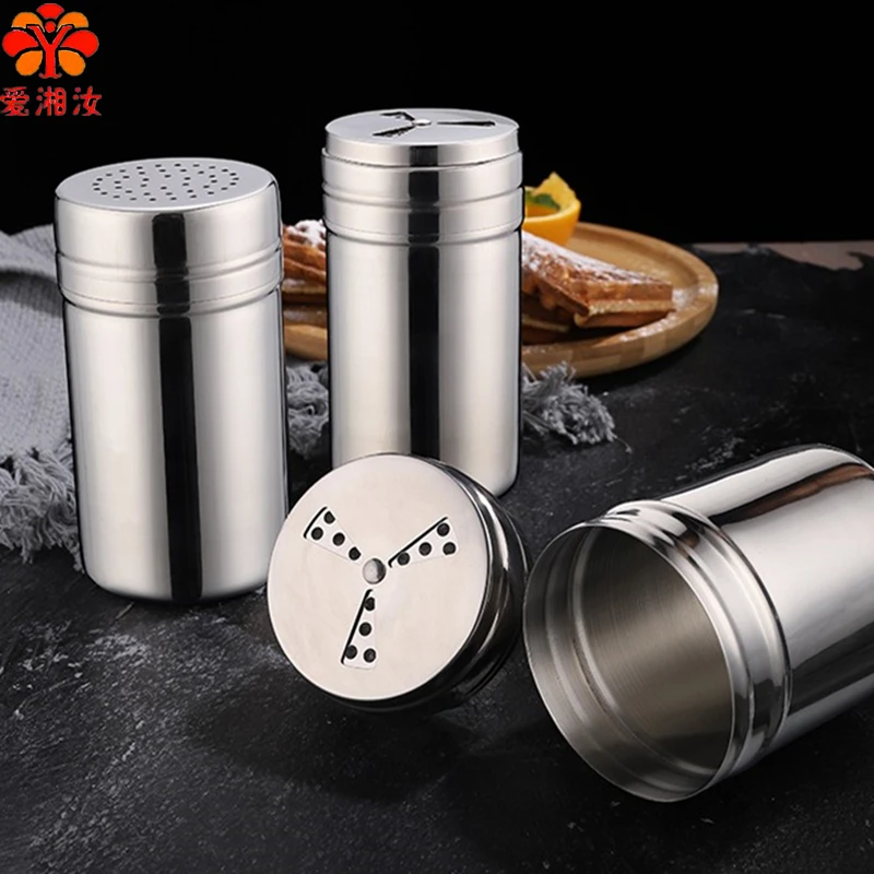 Seasoning Container Set Stainless Steel Spice Jars Spices Organizer Kitchen Sugar Jar Bbq Salt Pepper Set