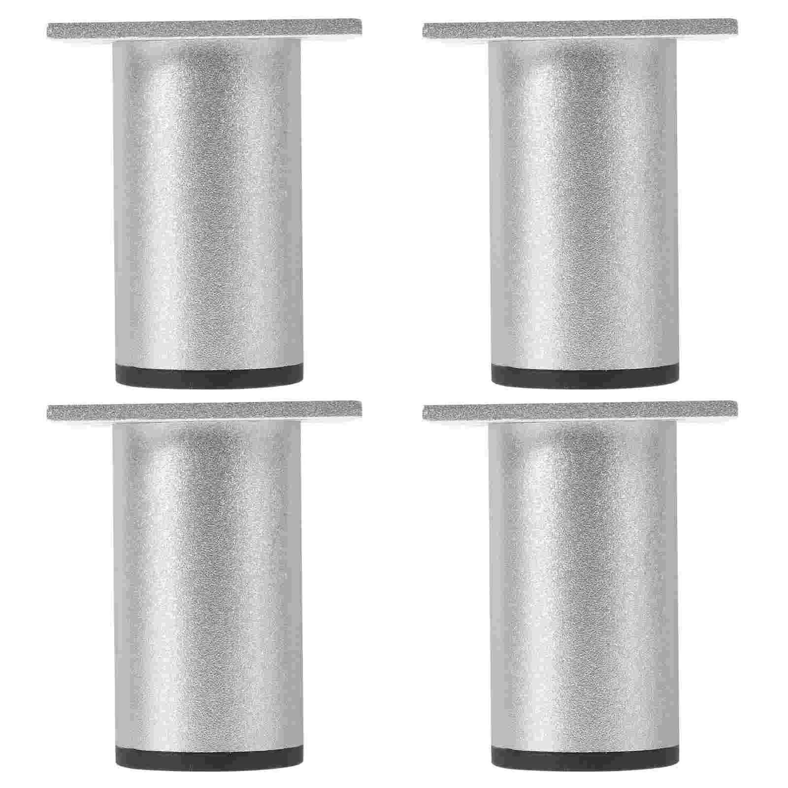 4 Pcs Sofa Legs Round Adjustable Furniture Dresser Feet Cabinet Metal for Vanity Stool