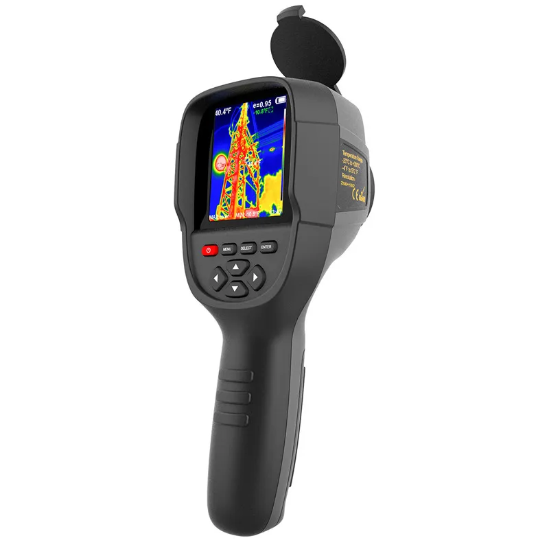 Câmera de Imagem Térmica Hti Ht18 Plus Medidor de Temperatura Infravermelho para Reparo Pcb Detecção de Pipeline 256×192
