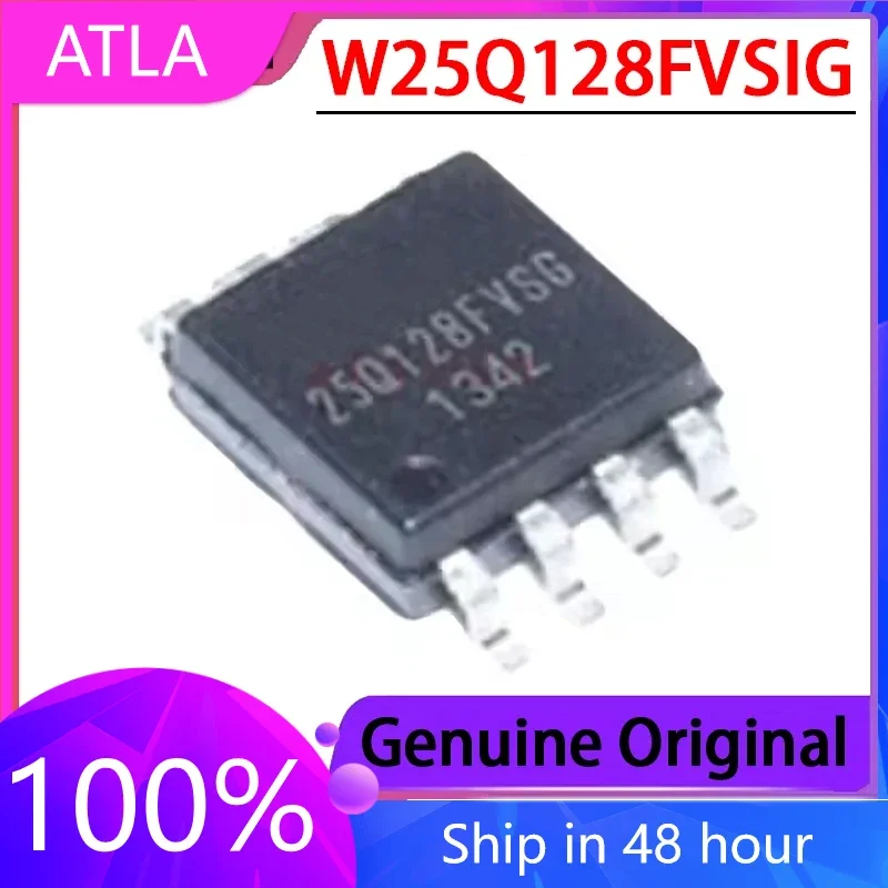 2PCS New Original W25Q128FVSIG 25Q128FVSG SOP-8 FLASH Flash Memory Chip 128M-bit 104MHz