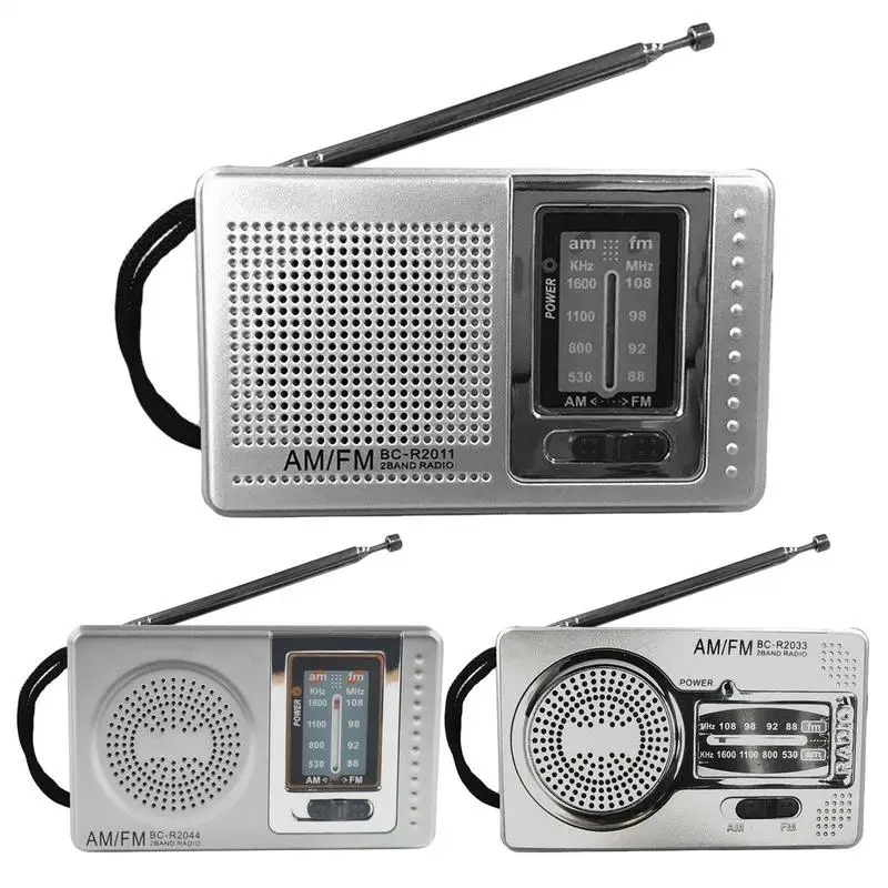 Caliente BC-R2033 Mini Radio AM FM Radio portátil con pilas la mejor recepción más duradera para correr caminar caja de sonido en casa
