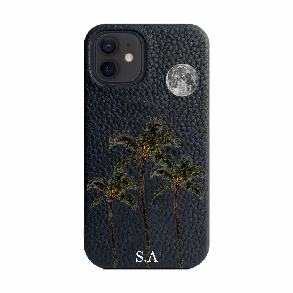 حافظة جلدية ناعمة من جلد البولي يوريثان بأحرف أولية لهاتف آيفون 14 13 15 Pro Xs Max 12 Mini 11 XR 16 Plus أغطية فاخرة