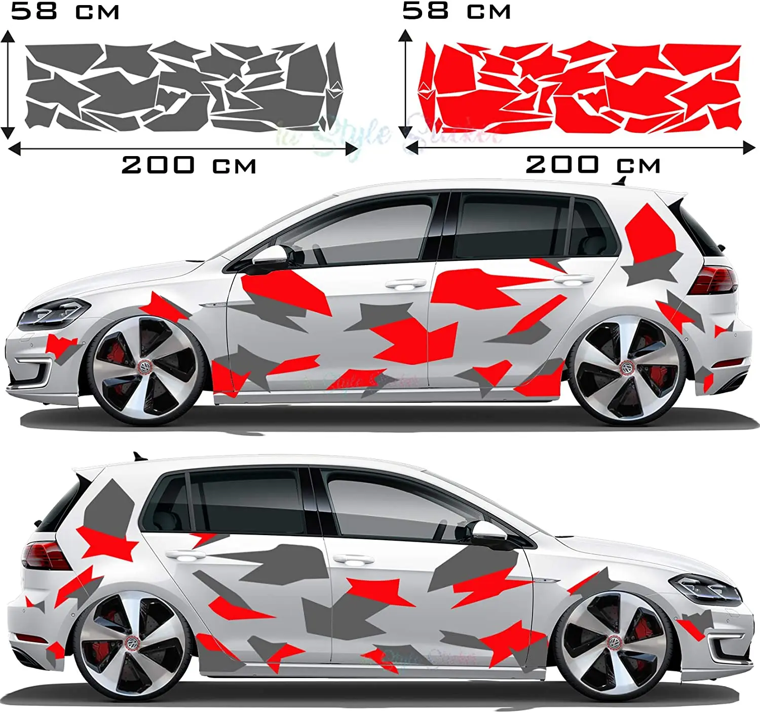 

Camouflage Car Camouflage Sticker Side Sticker Cyber Style Fancy Dress Camo Camouflage Cow Skin Tuning Sticker