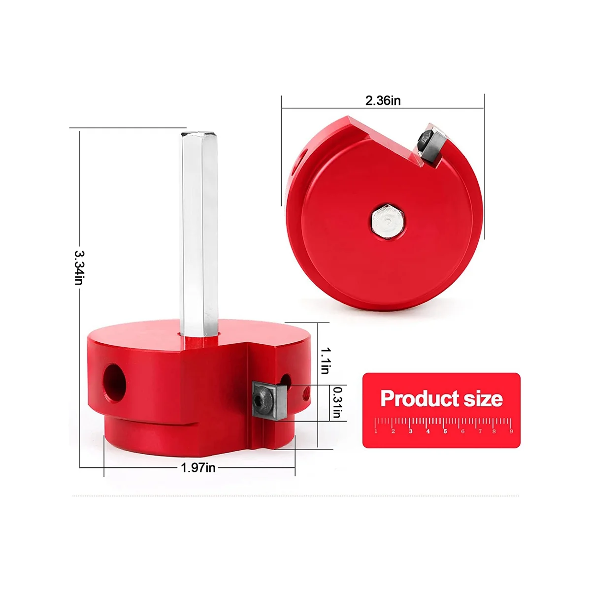 Clean Reamer with 3/8Inch Hex Shaft, PVC Fitting Saver with 2Inch Head Aluminum, PVC Socket Saver Lines