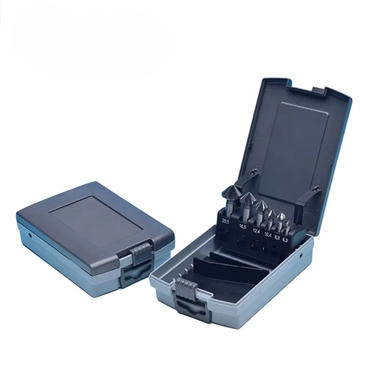 High Speed Steel HSS Center Drill Bit Set Straight Shank Mill Tool with Countersink Chamfering for Metal Drilling