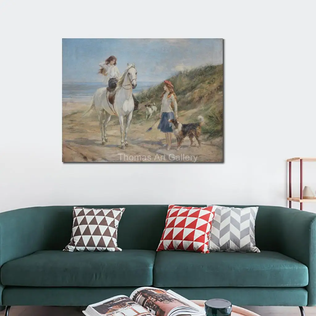 Heywood Hardy Holiday time Canvas Art Print HD Victorian Fox Hunting and Hounds Tradditional Equestrian Wall Art for Club Study