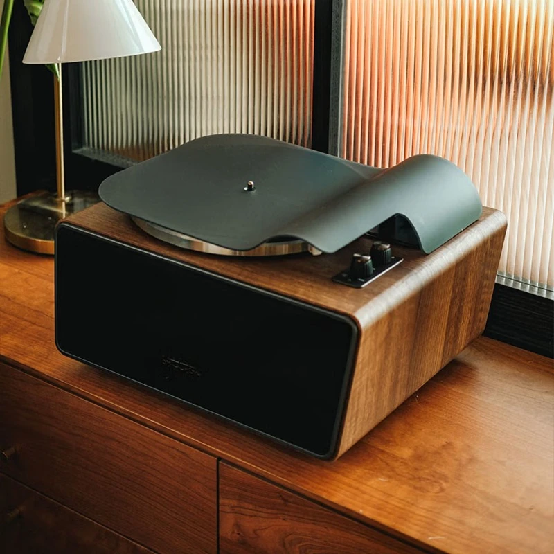 One-piece vinyl record player HIFi retro phonograph Bluetooth speaker birthday housewarming high-end gift box