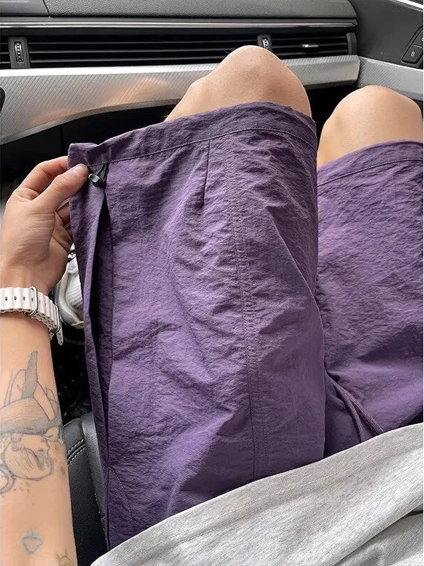 

Men's plus Size Workwear orts Qui Dry Thin Five-Quarter Casual Loose Sports Beach Pants Faionable Summer Lightweight