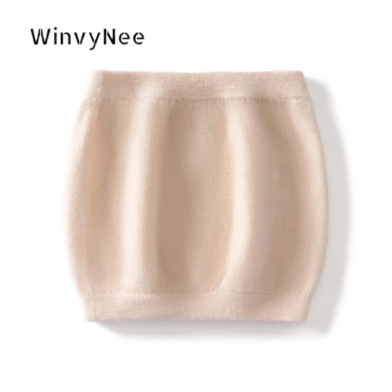 WinvyNee Women Solid Pure Wool Waist Support Knitted Waist Wrap Gentle Warmth Elastic Fashion Ideal Spring Autumn ZP1883013