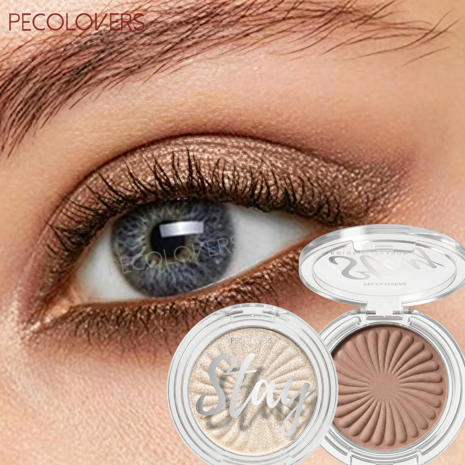 1PC Single-color Three-dimensional Pearlescent Matte Single-color Eyeshadow Palette, Fine Powder, Easy for Beginners To Use
