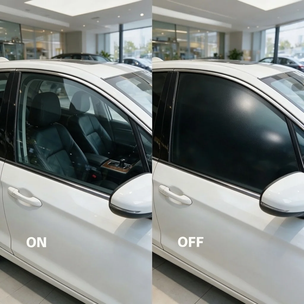 High Quality Automotive Smart Glass Film PDLC Switchable Window Film for Vehicle