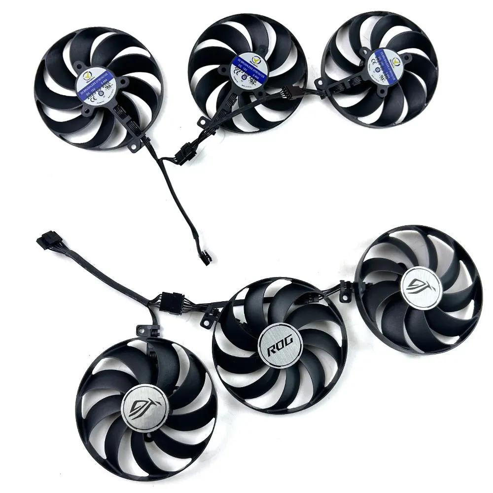 NEW Cooling Fan 3pcs 90mm 7pin CF9010U12S For ASUS ROG-STRIX-RTX3050-8G-GAMING video card  fans