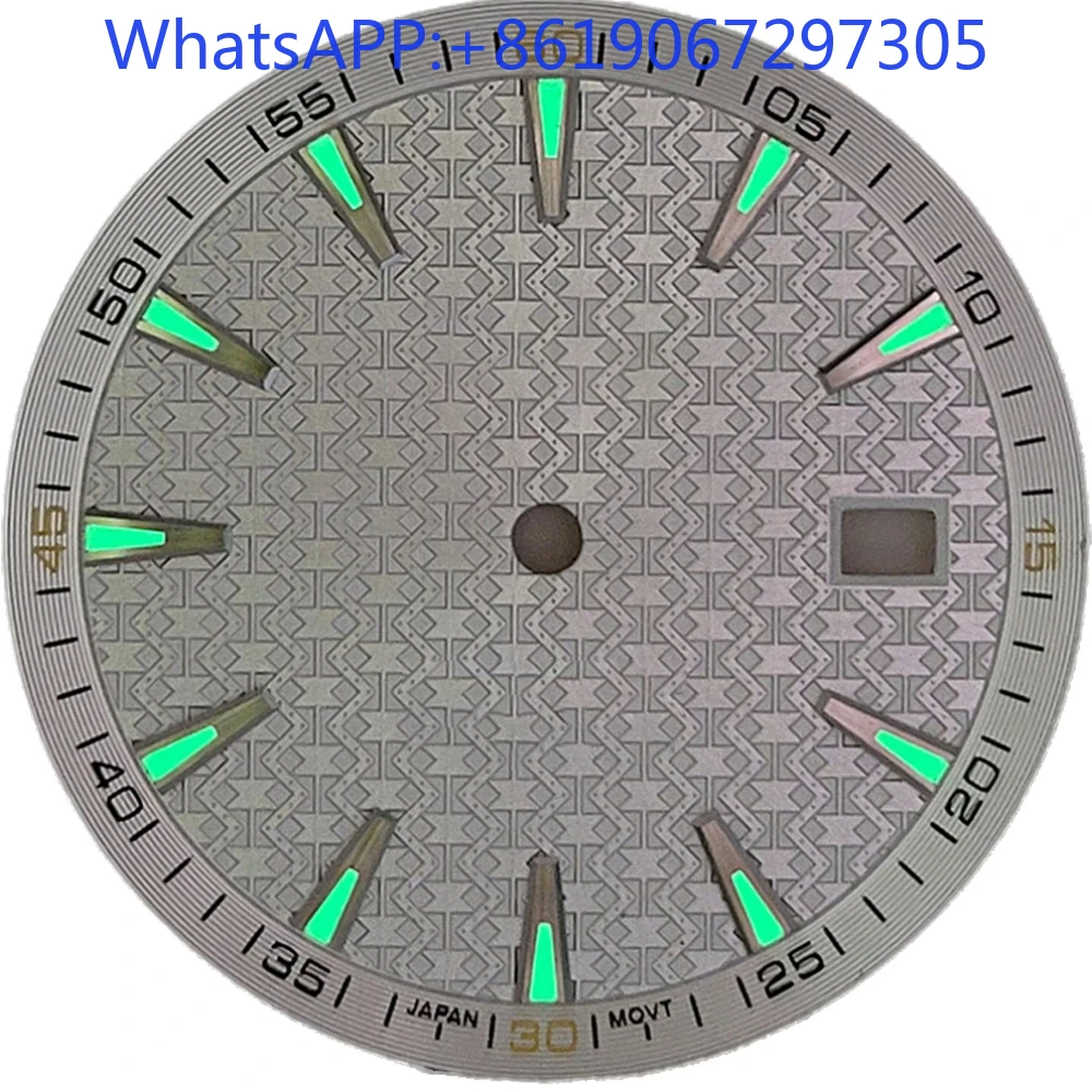 

Циферблат часов с текстурой поперечной полосы, подходит для механизма NH35/36/4R/7S, винтажные резные креативные детали для спортивных модов для дайвинга