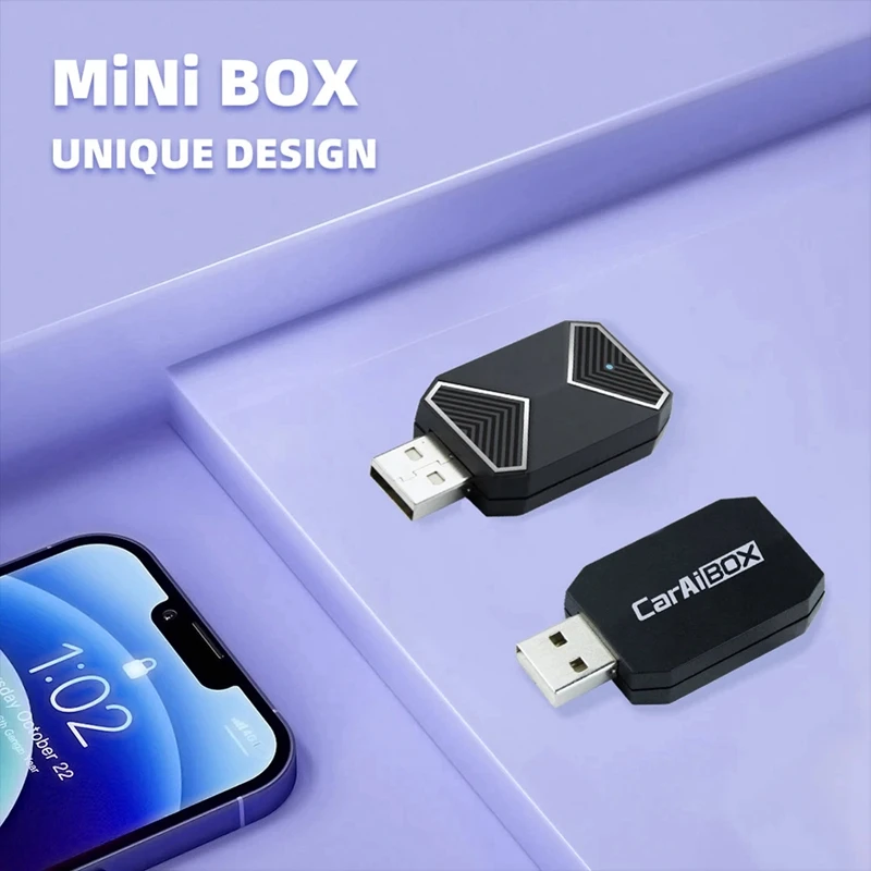 CarPlay ไร้สายกล่องเล็กอัตโนมัติ BT ไร้สาย CarPlay dongle USB Plug & Play สำหรับแอนดรอยด์11