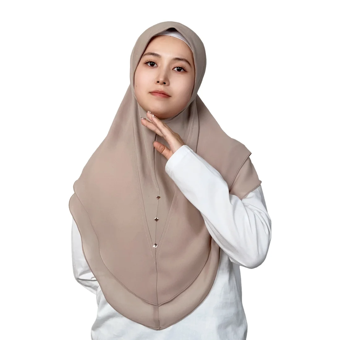 

Новый мусульманский хиджаб, шифоновый мгновенный шарф, женский исламский молитвенный хиджаб, тюрбан, платок, шляпа Амира, шаль, накидка, никаб, никаб, головные уборы