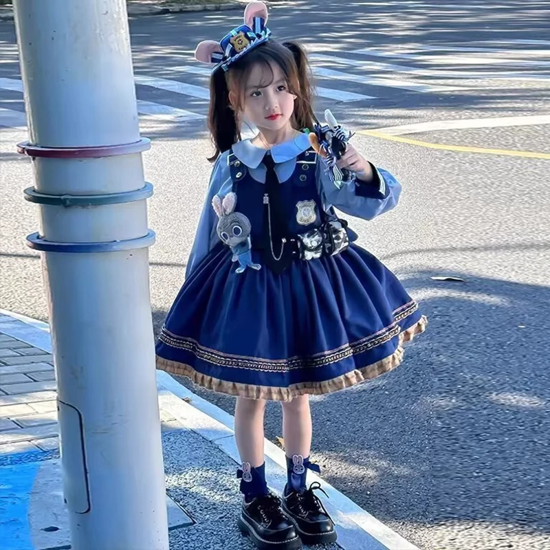 

Zootopia Cosplay Judy Hopps Children Costume Role Playing Dress Halloween Classic Cosplay Performance Birthday Dress Up Gifts