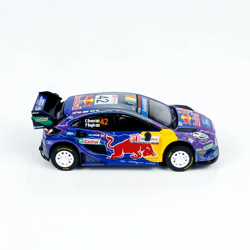 Modèles de voiture de simulation en alliage moulé sous pression, Ford Puma Rally1, #42 M dehors, pièces de collection, jouets pour garçons, cadeaux de vacances pour enfants, 1:64, 627