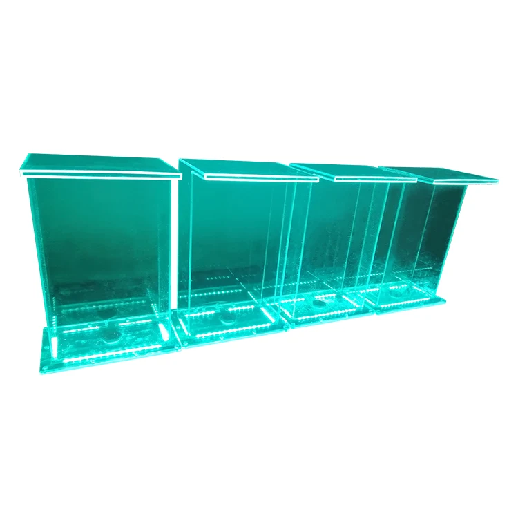 cl-High Quality Cheap Pool Decorate Transparent Acrylic Standing Waterfall*
