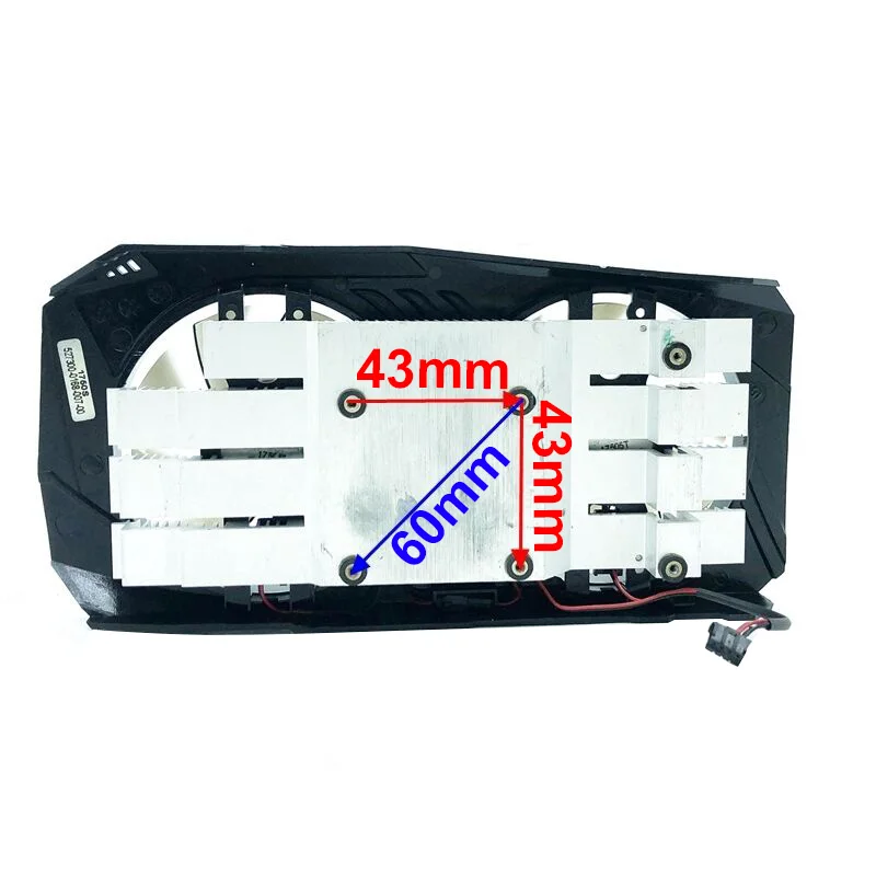 ヒートシンクgainwardのためGTX1050Ti 4ギガバイトのグラフィックカードgpu冷却ファンケースラジエーター