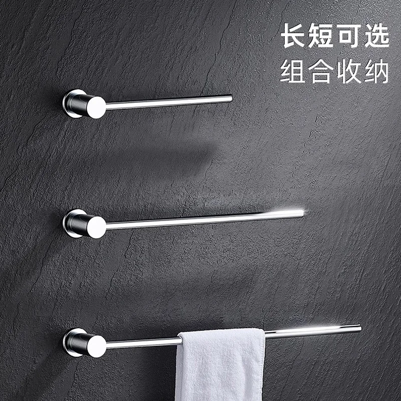 All Copper Towel Rack Art Style Toilet Towel Bar Bathroom Light Luxury Bath Rack Bathroom Hanging Bar