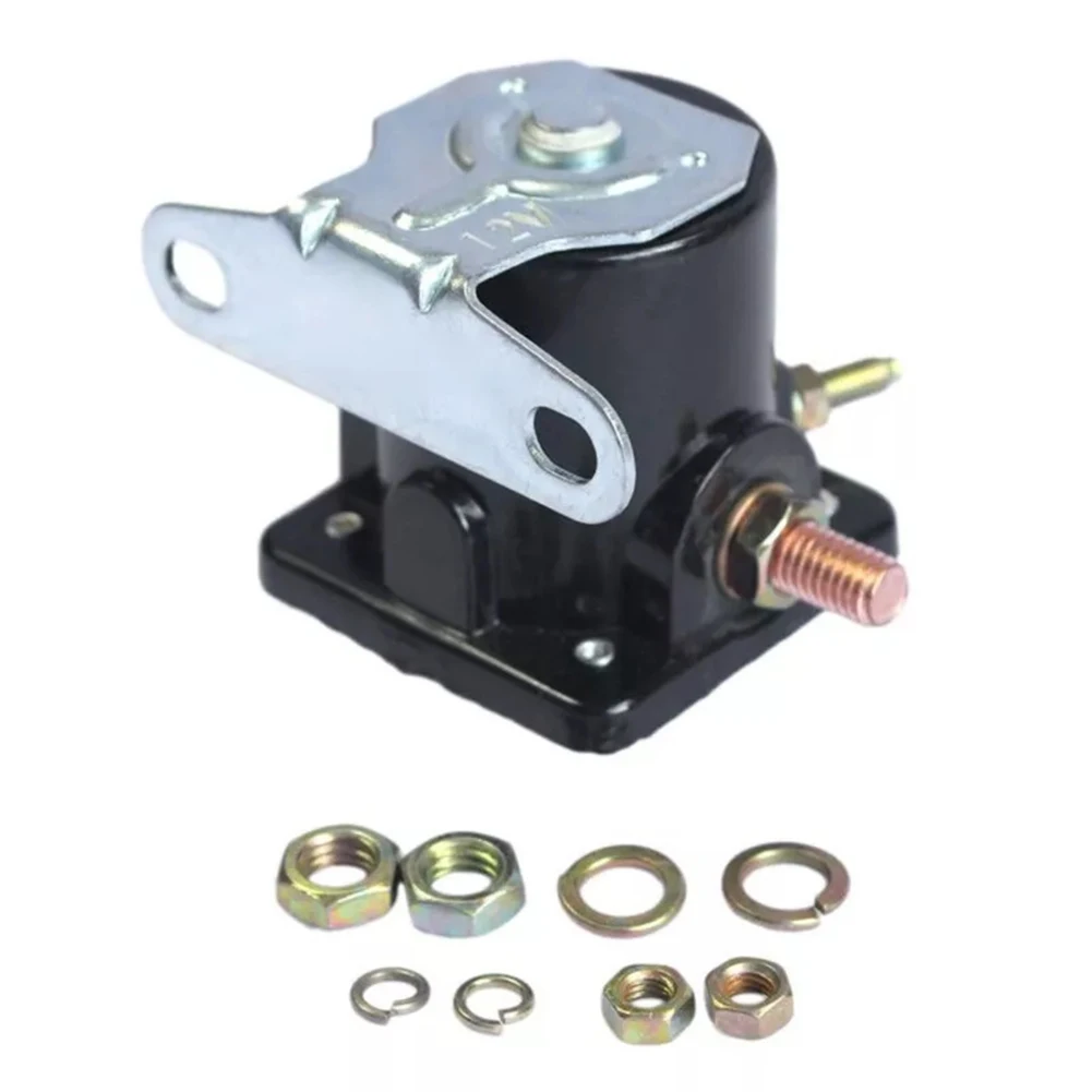 Black Starter Relay Non-deformation Quick To Install Easy To Use No-damage Installation Starter Relay Replacement