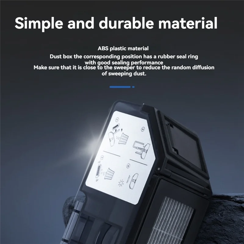 ABHZ-2Pcs صندوق الغبار لملحقات المكنسة الكهربائية الروبوتية Ecovacs Deebot T50 PRO #4