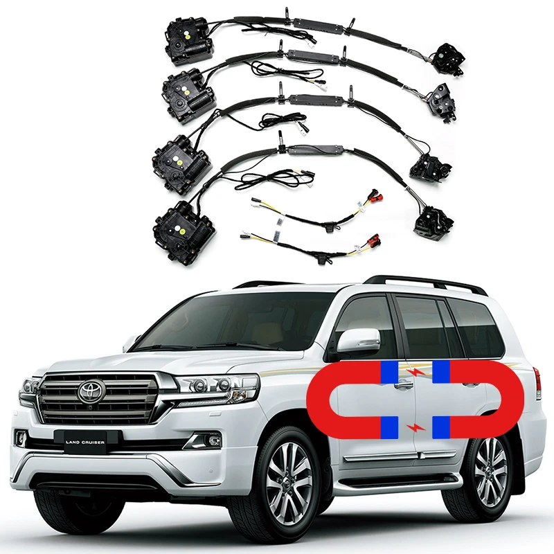 For Toyota Land cruiser Electric suction door Automobile refitted automatic locks Car accessories LC200 LC150 Prado Soft Close