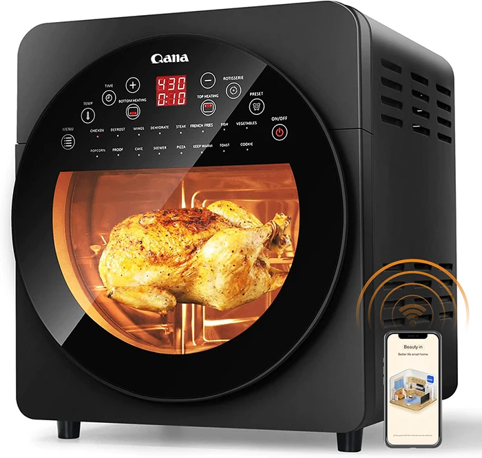 &* Qana Factory Wholesale Oem Wifi Smart Cooker Air Fryer Toast Machine Baking Electric Roaster Air Fryer Oven