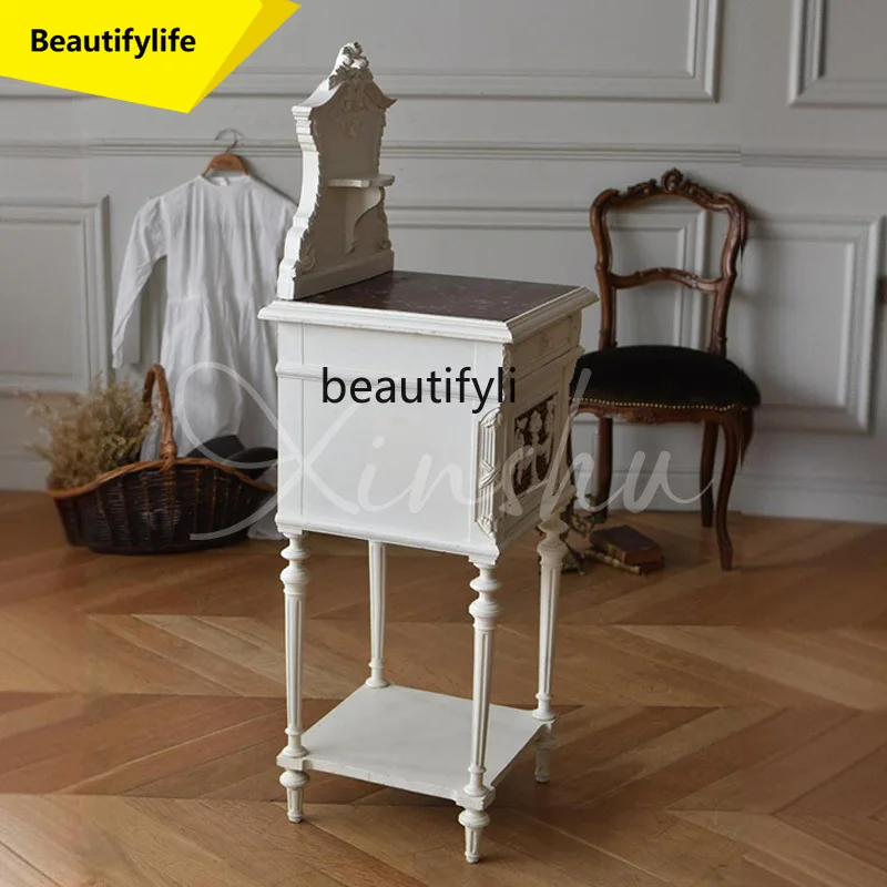 

A57 L Side few small apartment living room rattan small coffee table American contrasting color balcony movable small table