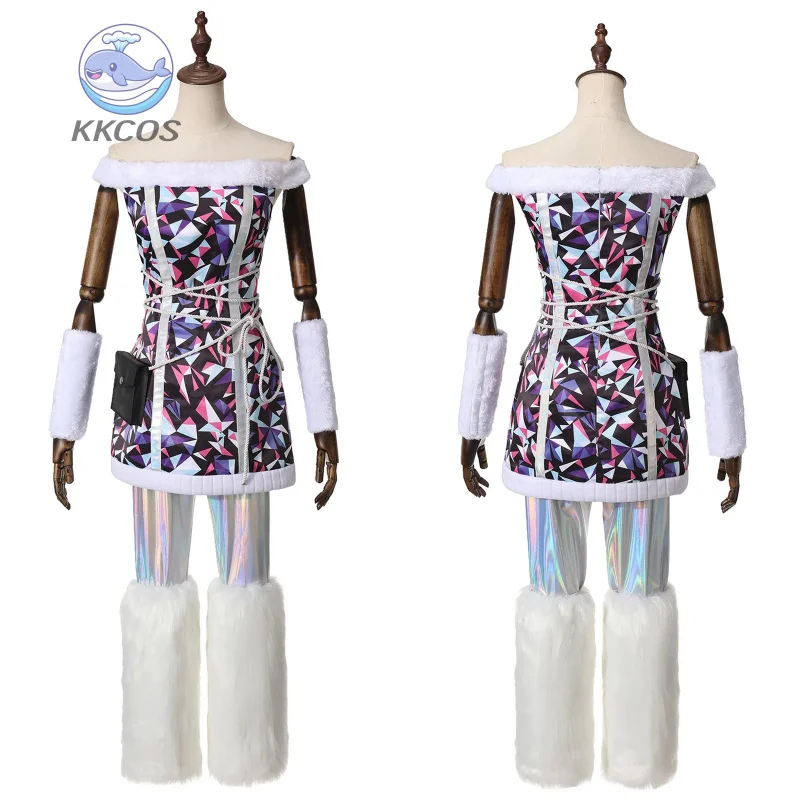 Monster Abbey Bominable Cosplay Costume High School Girl Dress Plush Socks Uniform Halloween Christmas Carnival Party Uniform