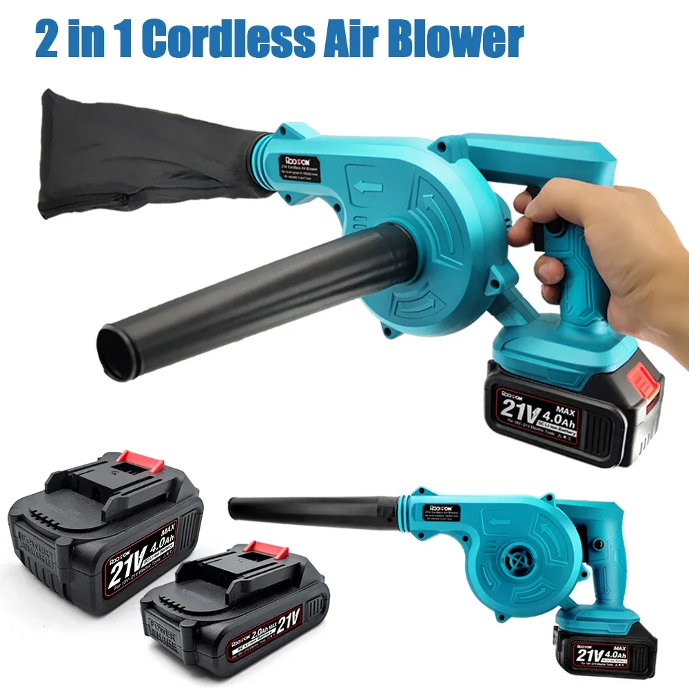 

2 In 1 Cordless Electric Air Blower Vacuum Cleannig Blower Blowing & Suction Handheld Leaf Dust Collector For Makita Battery