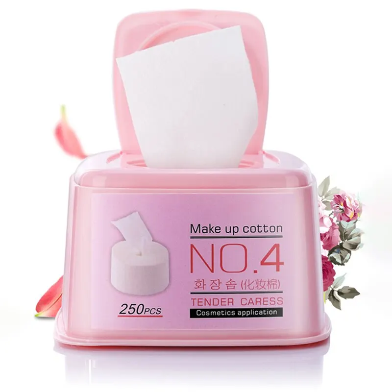 Trang Điểm Cotton Vẽ Loại 250 Rút Siêu Tiện Lợi Không Pilling Không Bám Cặn Bẩn