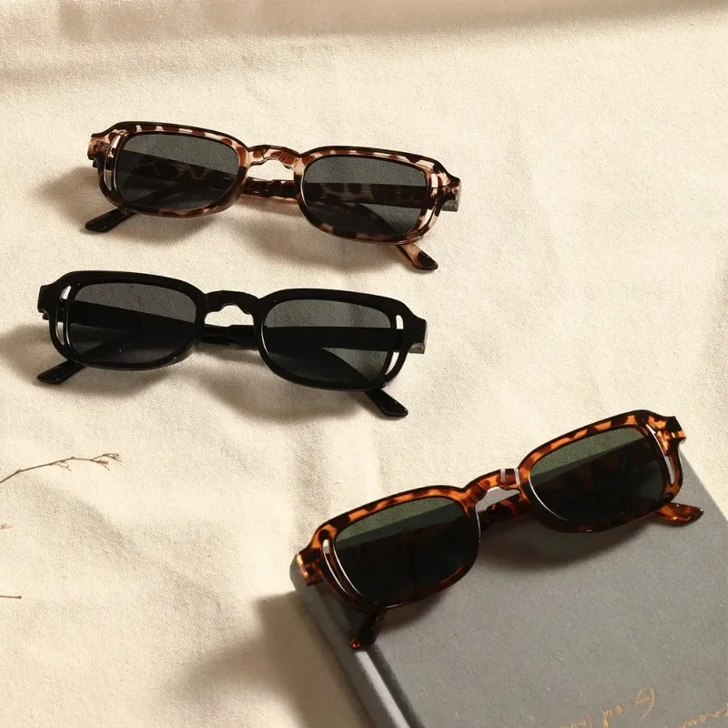 Luxurious Rectangle Sunglasses Women Oval Vintage Brand Designer Square Sun Glasses UV400 Men Shades Female Eyewear Anti-glare view 4