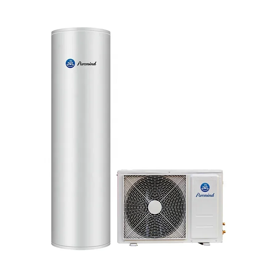 【2026】Puremind 200L 300L Residential Heatpump Split Pool Water Heater Air Source Heat Pump With Water Tank 220V 50Hz