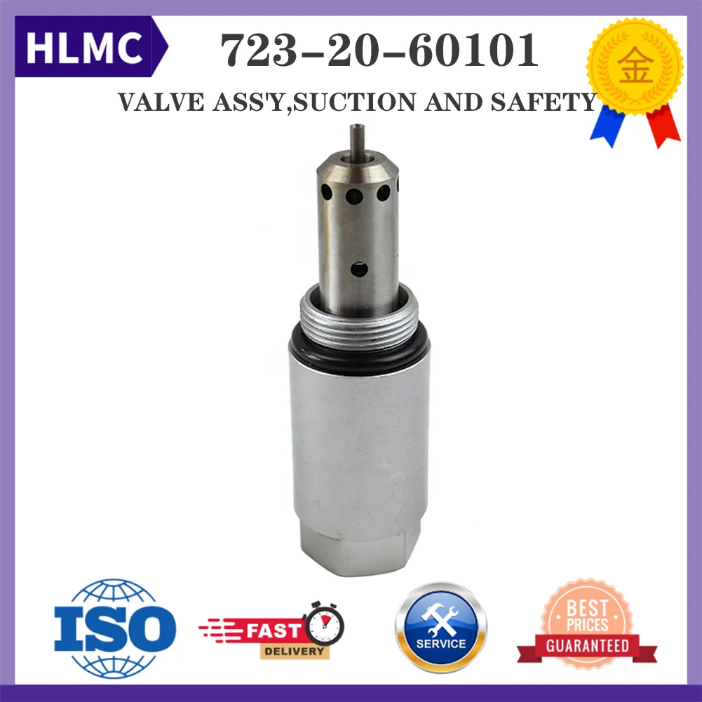 Hydraulic Parts BZ210 PC120SC PC200SC PC60-7 PC70 723-20-60101 Relief Valve With Hole For Komatsu Excavator