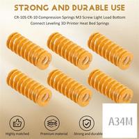 A34M-3D Printer Heat Bed Leveling Spring 8X20mm Compression Yellow For Creality Ender 2 3 Pro CR-10S PRO Hotbed (10 Pcs)