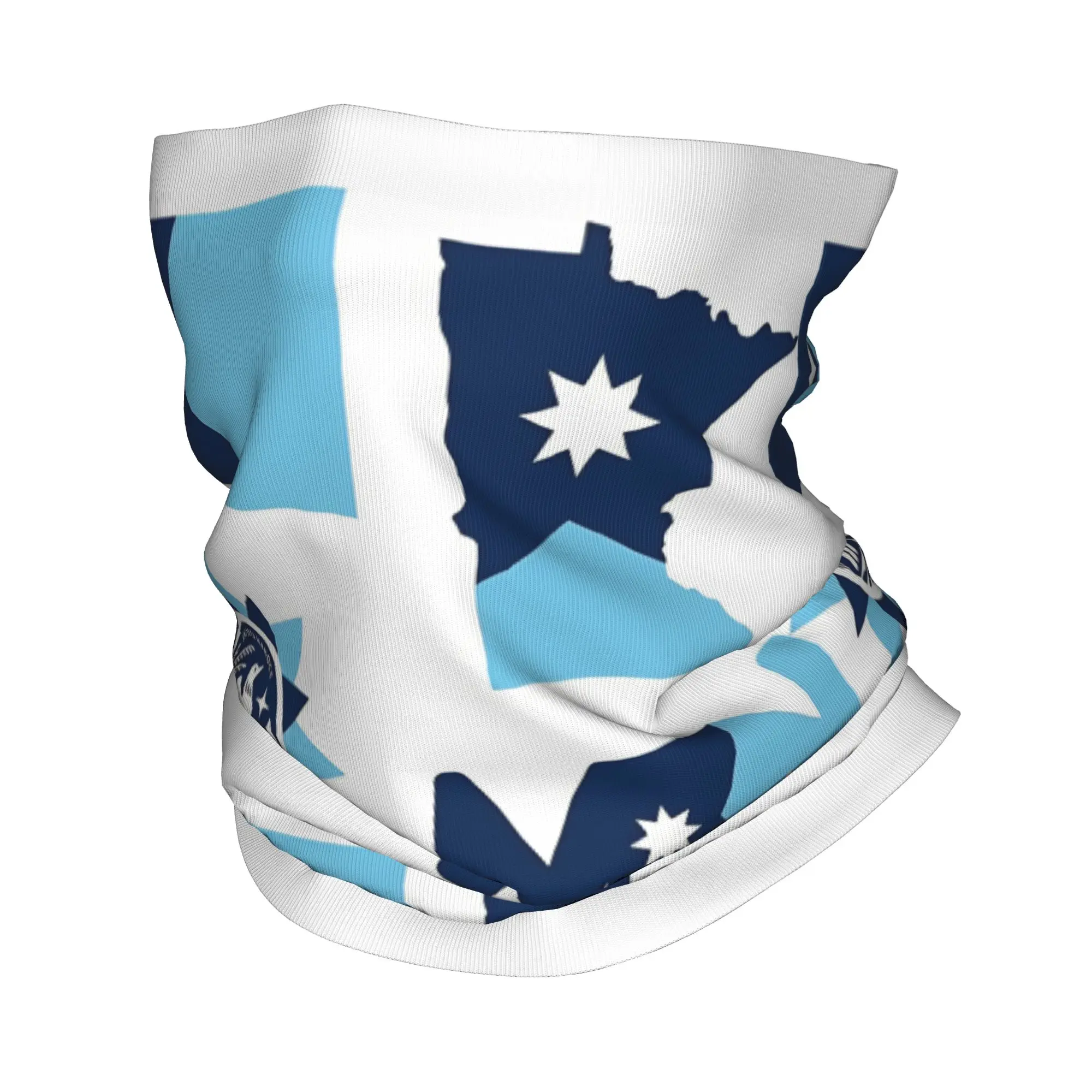 

Новая многофункциональная бандана-шарф с принтом эмблемы штата Миннесота, маска для лица, для езды на велосипеде, для мужчин, женщин, взрослых, зимняя