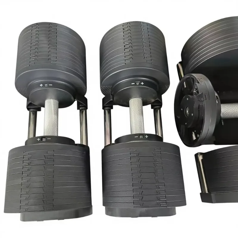 Adjustable Plate Loaded Dumbbell Set 50 KG 2 KG Increments Cast Iron Home Gym Strength Training Weight Lifting Fitness Equipment