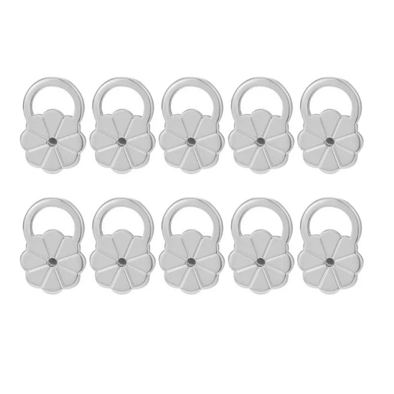 

10pcs Elegant Earring Lifts Comfortable Ear Lifters Hypoallergenical Secure Earring Supports for Women Girls