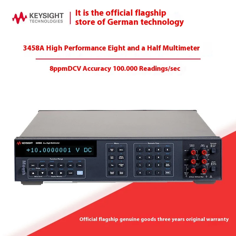 Keysight 3458A High-Precision Desktop Digital Multimeter Eight Half-Digit Testing Equipment Auto Testing 220V 3-Year Warranty