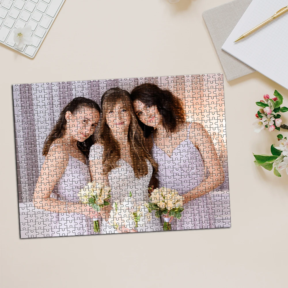 Personalized Custom Photo Puzzle Customize Beauty Personalized Jigsaw Puzzles DIY Wooden Puzzle Gifts For Her Him