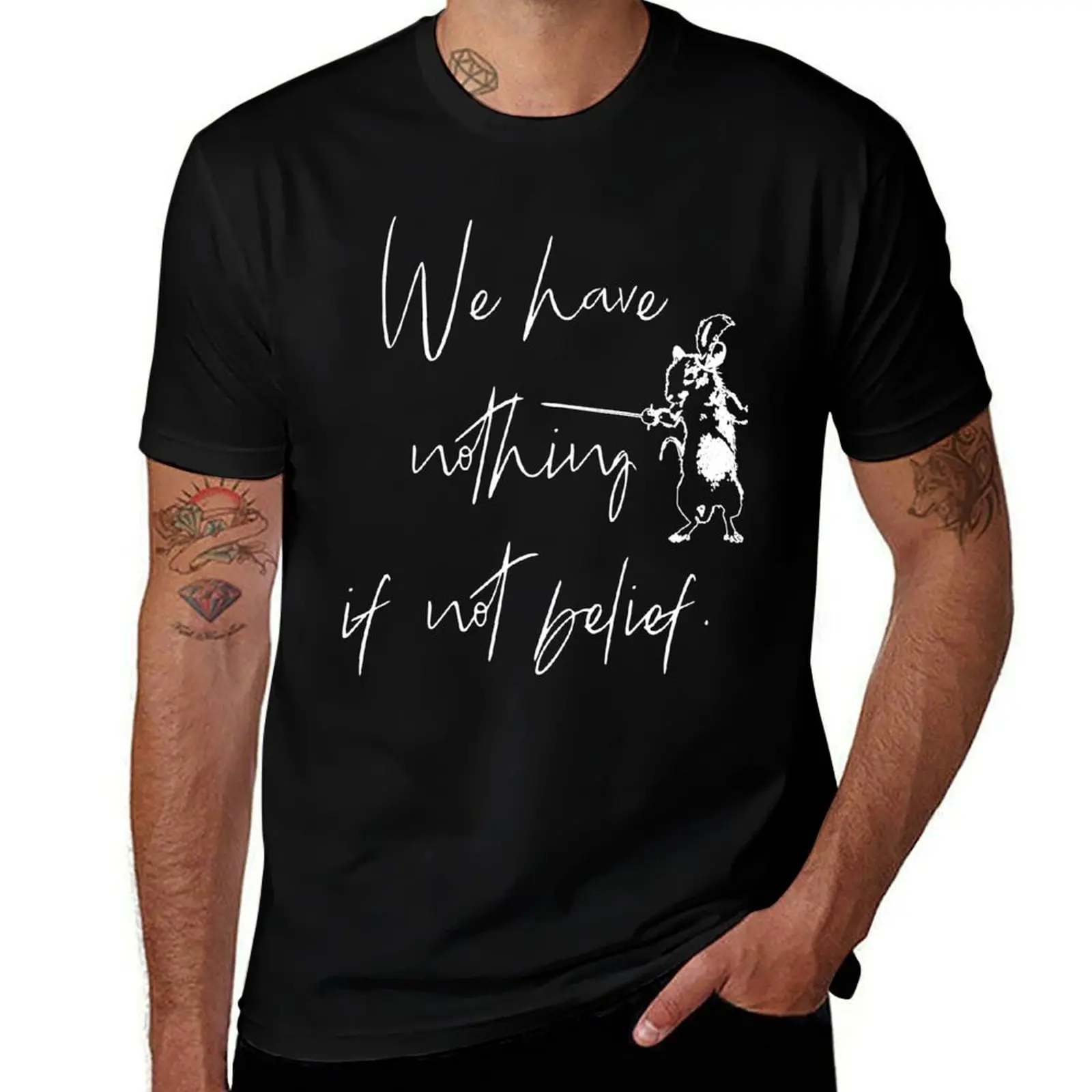 

Reepicheep quote T-Shirt t shirts cotton 100% man t shirts high quality luxury brand cotton t shirt pack T-shirt