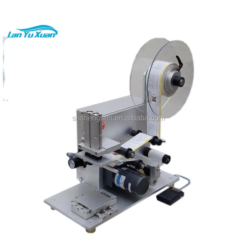 

Semi Automatic Flat Label Applicator Manual Labeling Machine