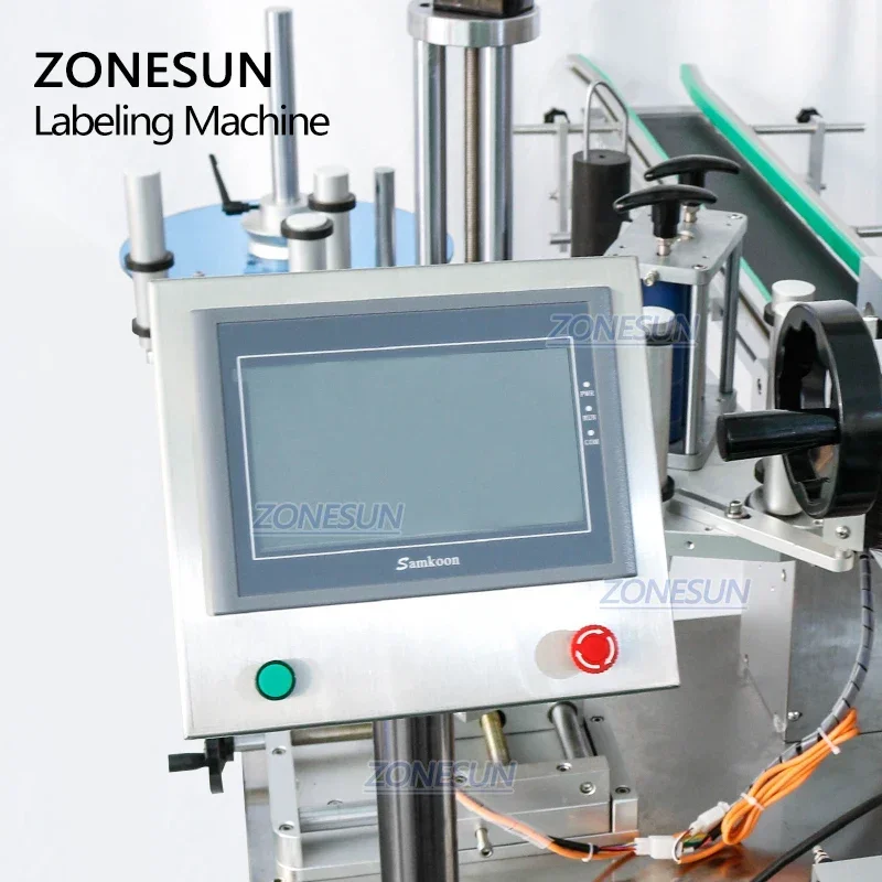ZONESUN ZS-TB833D Double Size Folding Carton Anti Tamper Adhesive Sticker Packing Automatic Sealing Corner Labeling Machine