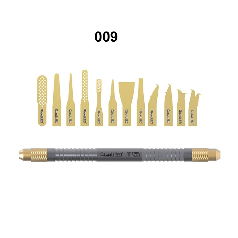 Qianli 012 سكين إزالة الغراء متعدد الوظائف، وحدة المعالجة المركزية IC الغراء نظيفة رقيقة الباردة شفرة، Logicboard BGA صيانة كشط حدق 009 008 007