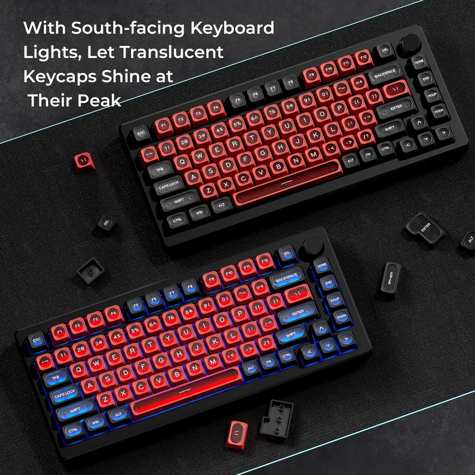 XVX Red Cats Eye New MAX profile Dye-Sub Keycap Set 136-Key