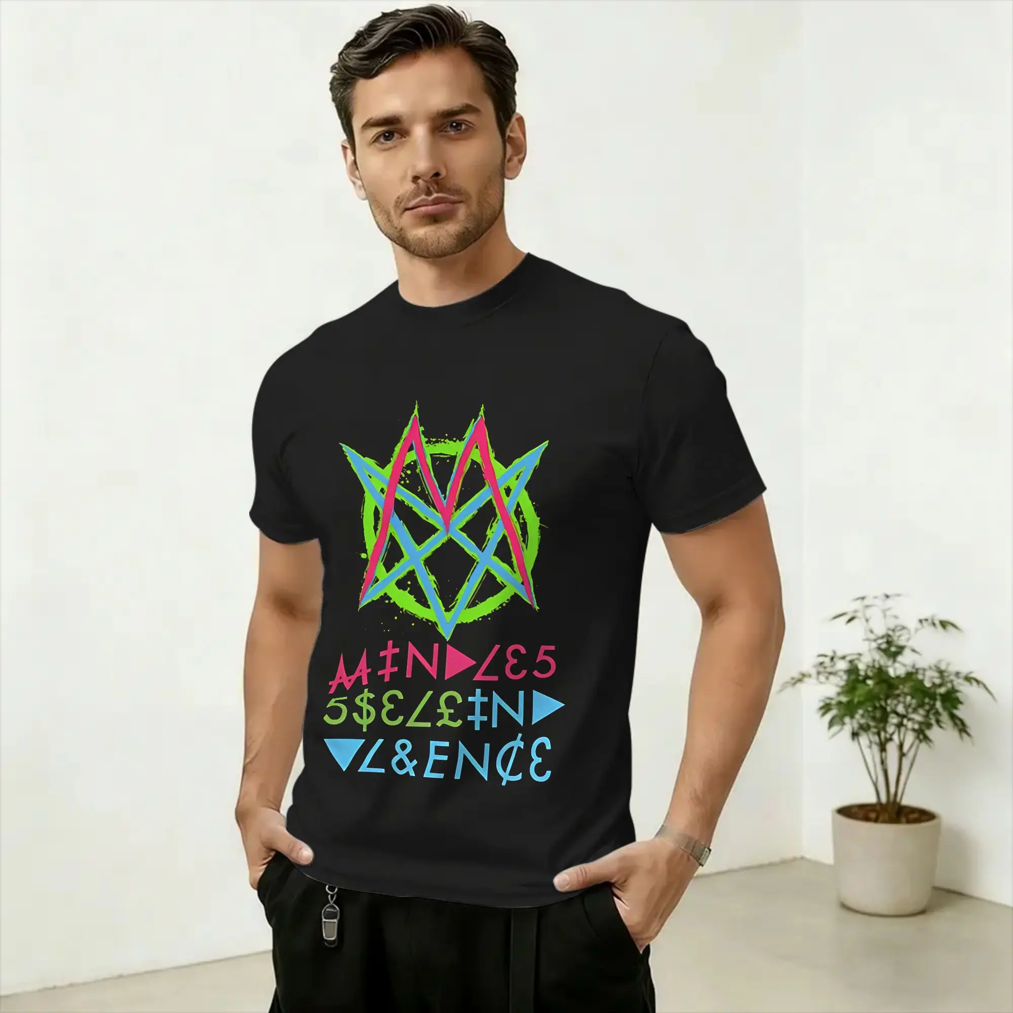 Oversized T Shirt Summer Band MSI Fanart Popular T-Shirts  Cotton Tshirt for Men Awesome Wholesale Short Sleeve Tops