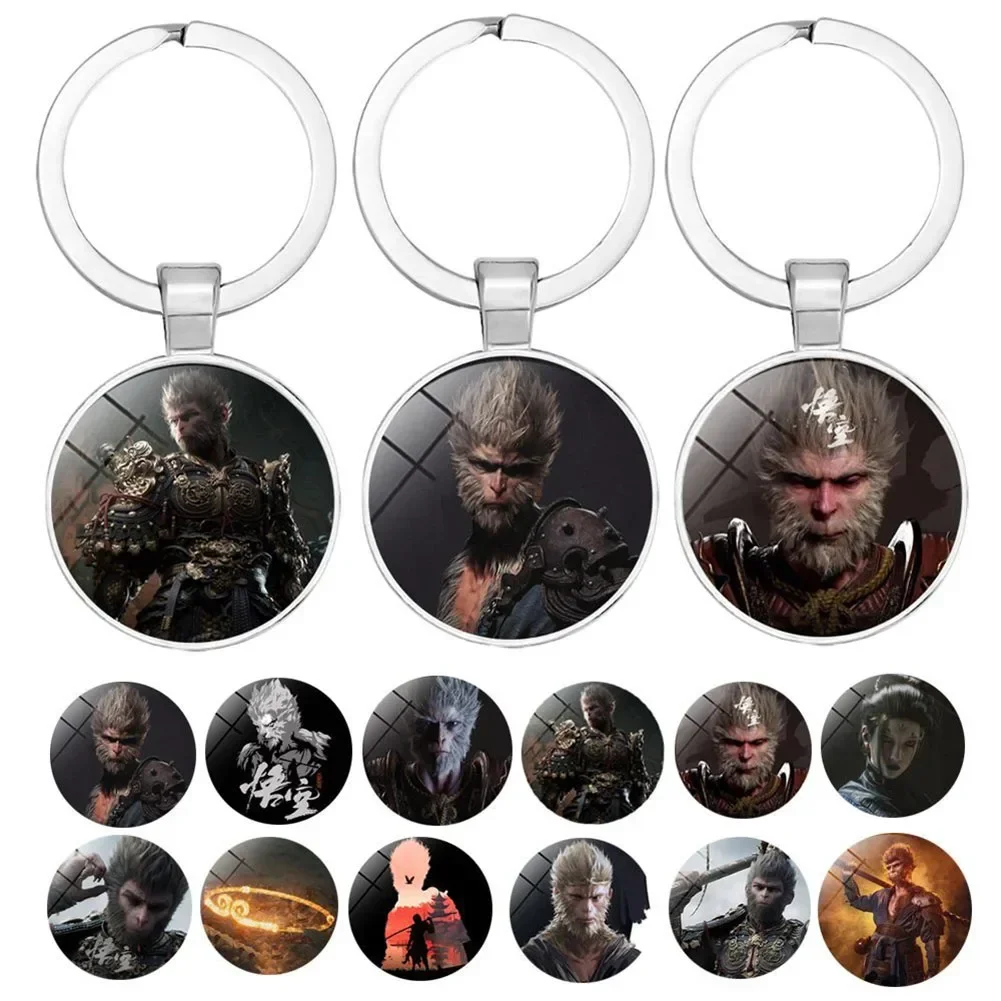 

Hot Game BLACK MYTH WU KONG Lute Heavenly Sword Heavenly Umbrella Heavenly King Snake Heavenly King Keychains Pendant Gift