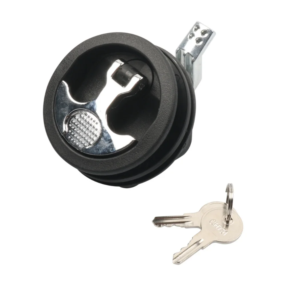 For Boat Deck Hatches 3 Inch T Handle Latch For Secure Storage Black Snug Secure Closure One-hand Operation Design
