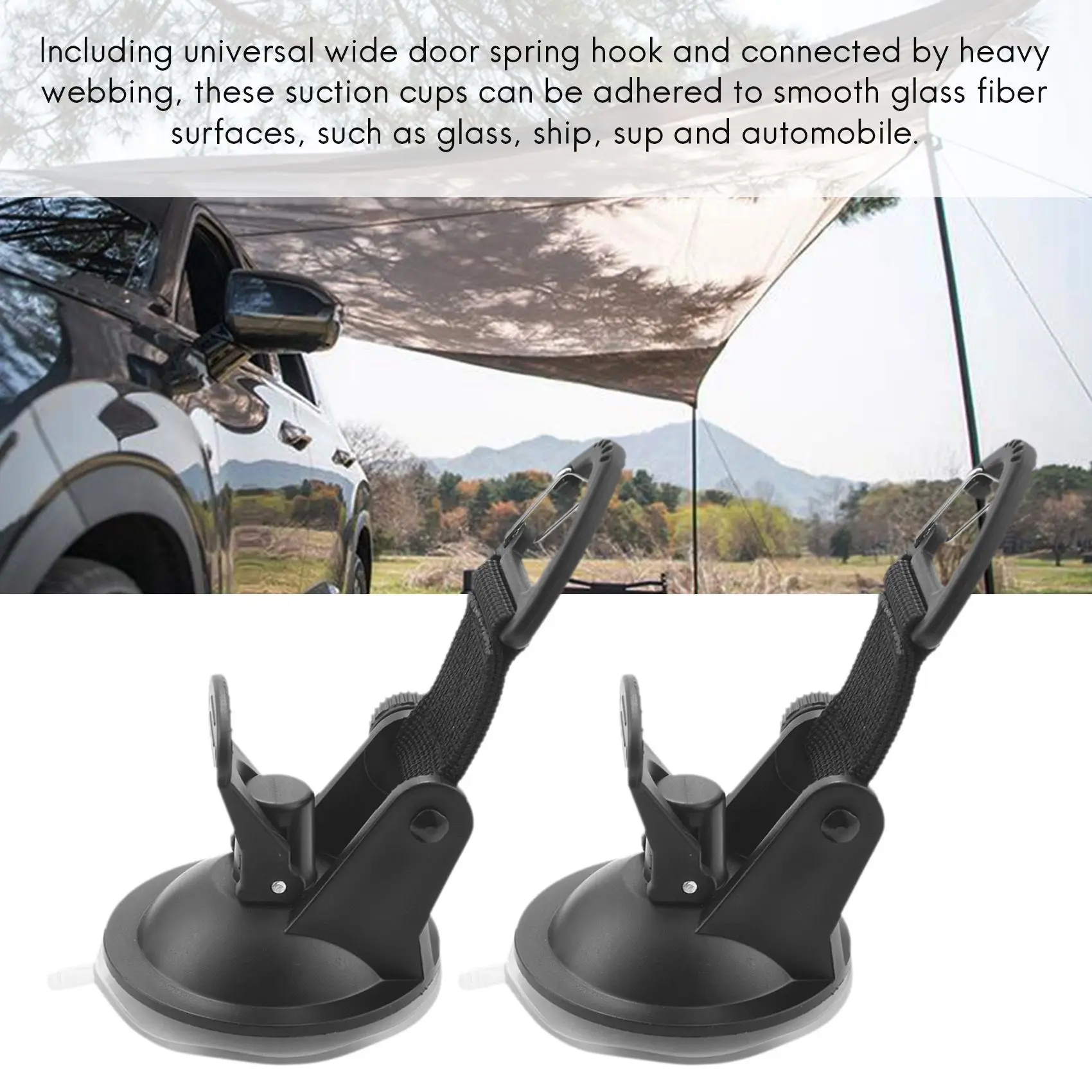 2Z-8Pcs شفط كأس مرساة تأمين هوك التعادل أسفل ، قماش القنب التخييم كما مظلة جانبية للسيارة ، أقمشة حمام السباحة الخيام تأمين هوك العالمي #4